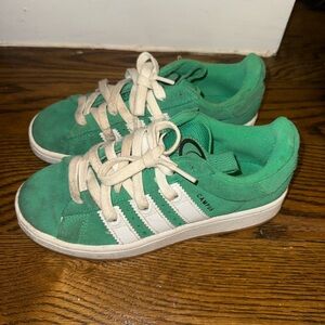 Adidas Campus Classic Green and White Sneakers